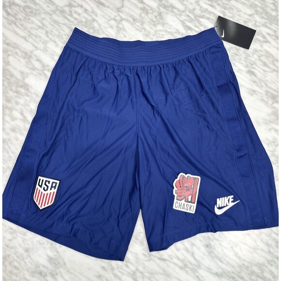 Nike Team USA USMNT Soccer Vaporknit Shorts  Blue CD8053-421 Men's medium NEW - Picture 1 of 9
